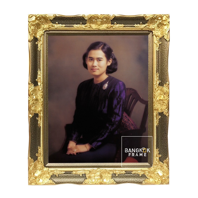 bangkokframe-กรอบรูปหรู-กรอบหลุยส์-กรอบหลุยส์แตกลาย-ภาพสมเด็จพระเทพฯ-กรอบรูปของขวัญ-ของขวัญให้ผู้ใหญ่-กรอบรูปสวยหรู