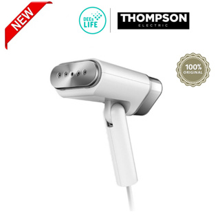 [มีประกัน] Thompson ทอมป์สัน เครื่องรีดผ้าไอน้ำแบบพกพา 1000W รุ่น RBSHG1000WH สีเงิน