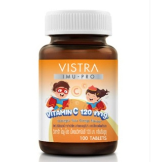 VISTRA IMU - PRO Vitamin C 120 mg. วิสตร้า ไอมู-โปร เม็ดอมวิตามินซี 120 มก.