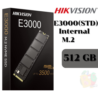 512GB SSD (เอสเอสดี) HIKVISION E3000(STD) M.2 2280 PCIe Gen 3 x4, NVMe (5Y) ขอแท้