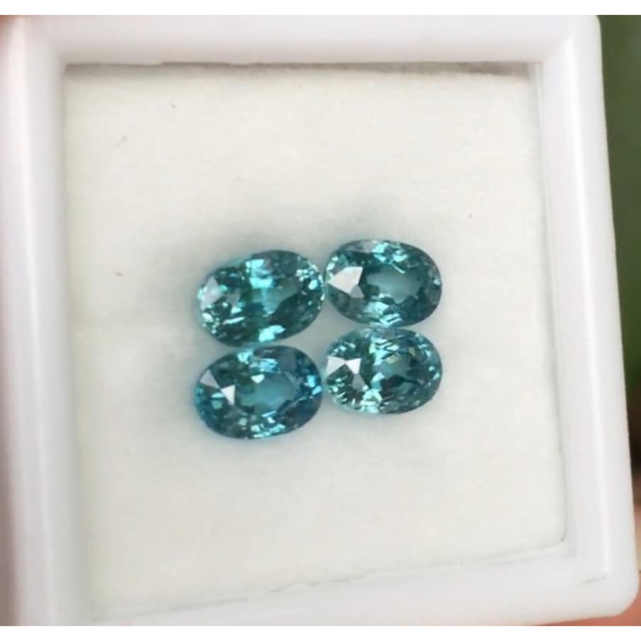 4เม็ด-พลอยเพทาย-blue-zircon-นน3-36กะรัต