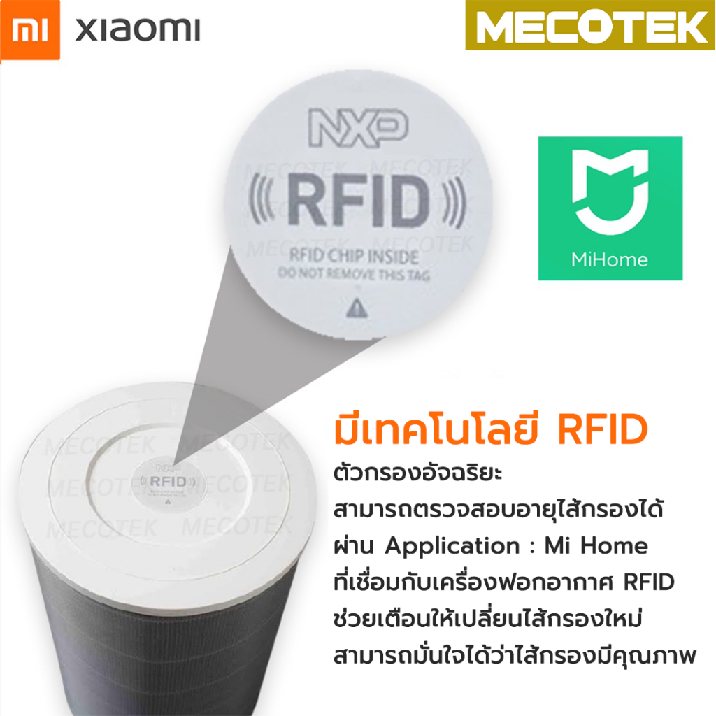 ภาพสินค้าราคาโปร  (มี RFID) Xiaomi Mi Air Purifier Filter ไส้กรองอากาศ xiaomi รุ่น 2S , 2C , 2H , Pro , 3C , 3H จากร้าน mecotek บน Shopee ภาพที่ 1