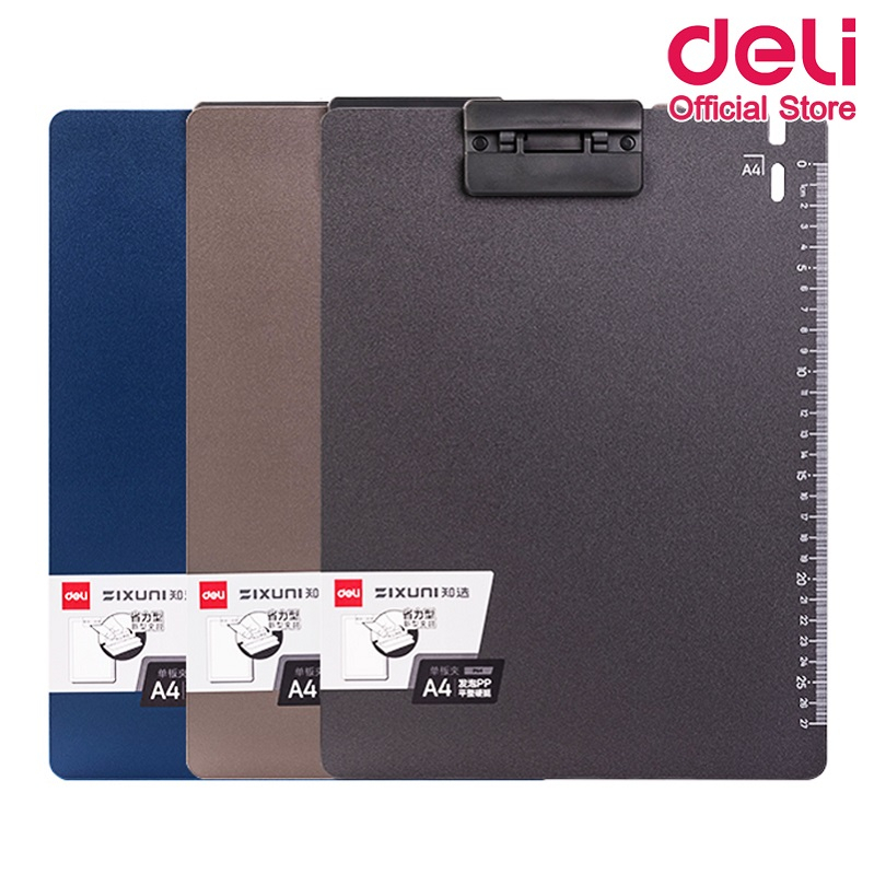 deli-p64-clipboard-กระดานคลิปบอร์ด-แนวตั้ง-a4-คลิปบอร์ด-กระดานคลิปบอร์ด-คลิปบอร์ดรองเขียน-กระดานรอง-เครื่องเขียน-อุปกรณ์สำนักงาน