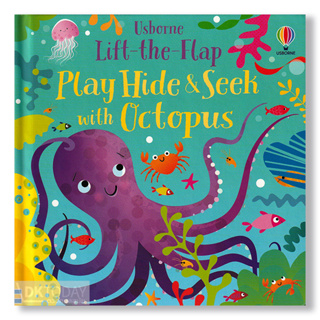 DKTODAY หนังสือ USBORNE LIFT-THE-FLAP PLAY HIDE &amp; SEEK WITH OCTOPUS (AGE 2+)