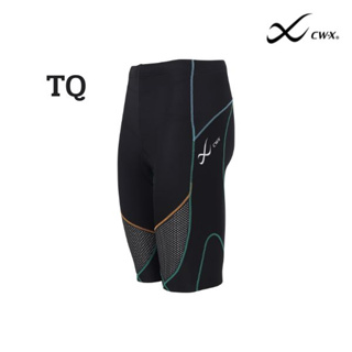 CW-X กางเกงไตรกีฬา Stabilyx Ventilator Tri-Shorts Women รุ่น IC915T สีแถบเหลืองฟ้า (TQ)