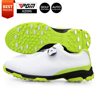 [11GOLF] รองเท้ากอล์ฟ ผู้ชาย PGM Golf Shoes XZ095 ระบบผูกเชือก Auto Lacing System