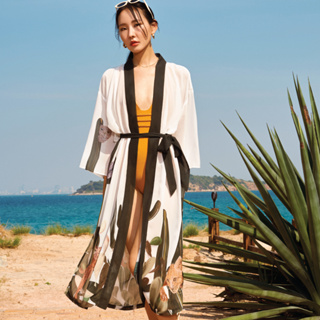 [Coralist Swimwear] ชุดคลุม Maxi Kimono Beachwear รุ่น Alia สี Wild Wander (CRBW174)