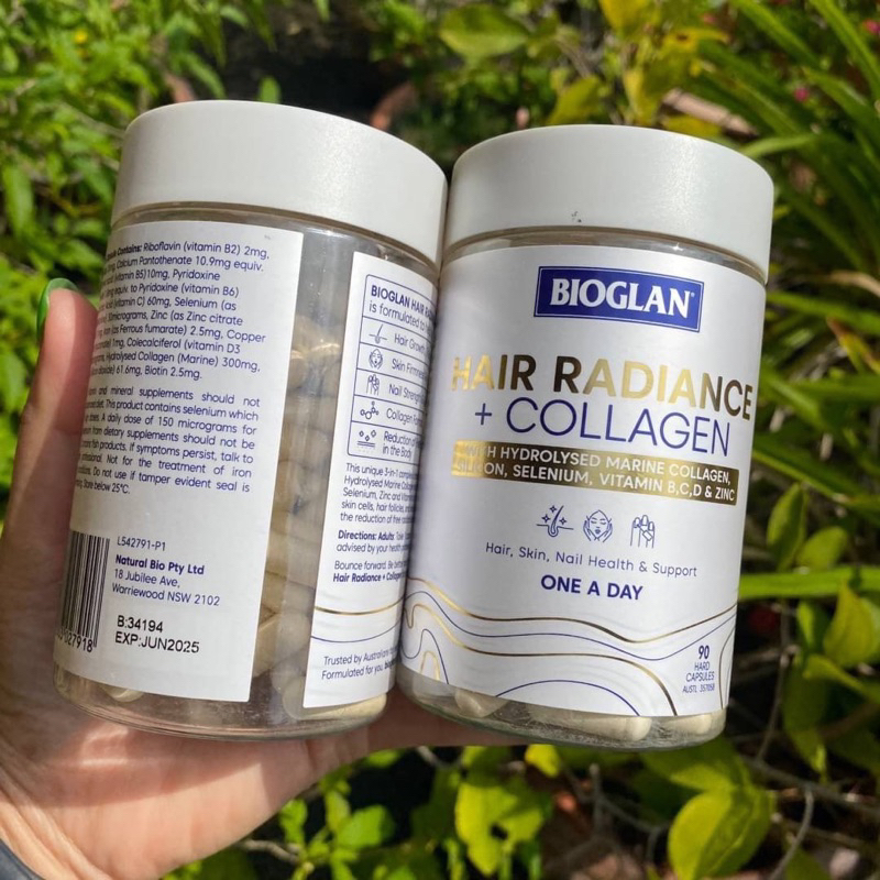 (กรุณาสอบถาม) นำเข้า Bioglan Hair Radiance + Collagen 90 Capsules ...