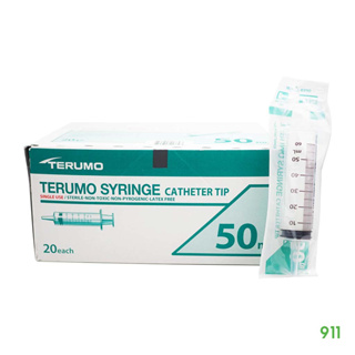 [ยกกล่อง 20 ชิ้น] เทอรูโม ไซริงค์ ขนาด 50 ML ปราศจากเชื้อ | Terumo Syringe