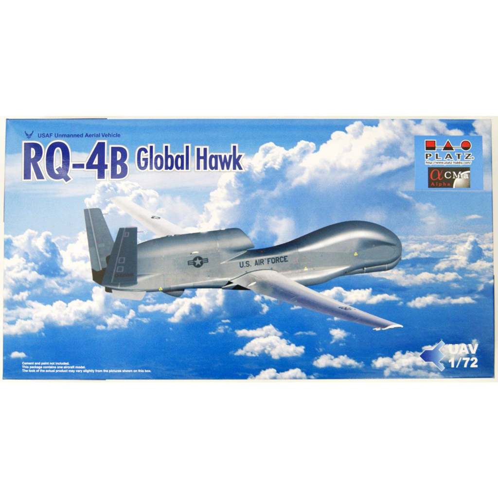 โมเดลประกอบ-platz-hobby-1-72-ac-4-u-s-a-f-unmanned-aerial-vehicles-rq-4b-global-hawk