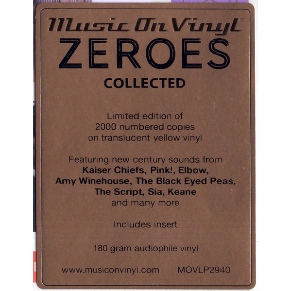 แผ่นเสียง-lp-various-zeroes-collected-limited-edition-yellow-vinyl-แผ่นซีล-ใหม่-รันนัมเบอร์