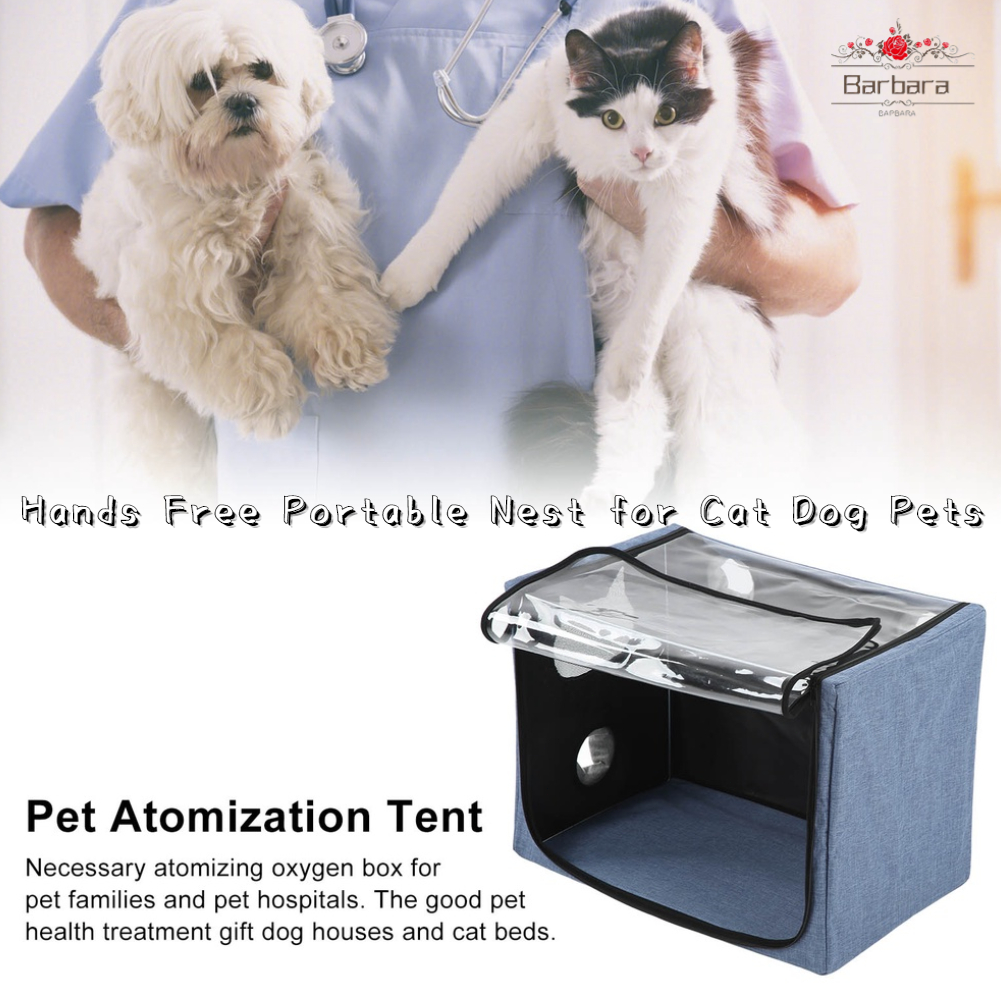 Barbaraa Pet Atomization Box Collapsible Hands Free Portable Nest for ...