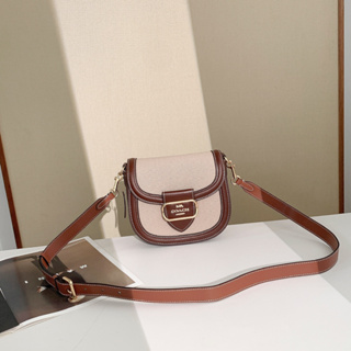 Morgan Saddle Bag CH183 IMDEI ปิดฝาพับ ผ้าใบ หัวเข็มขัดแม่เหล็ก กระเป๋าสะพายผู้หญิง Coac h กระเป๋าอาน สีคลาสสิก