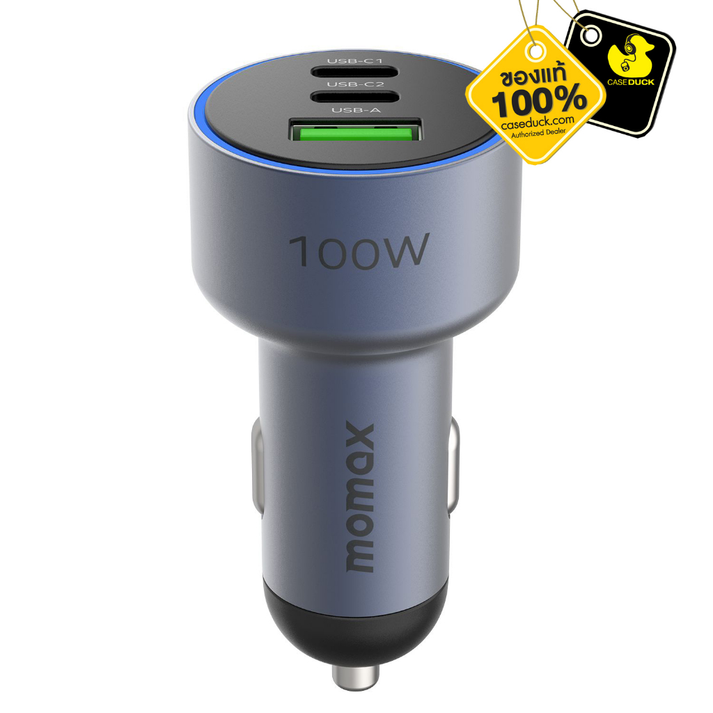 ที่ชาร์จในรถยนต์-momax-รุ่น-move-100w-triple-port-car-charger-uc17