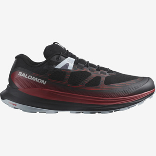 SALOMON SHOES ULTRA GLIDE 2 MEN BLACK/BIKING RED/PEARL BLUE - รองเท้าวิ่งเทรลผู้ชาย