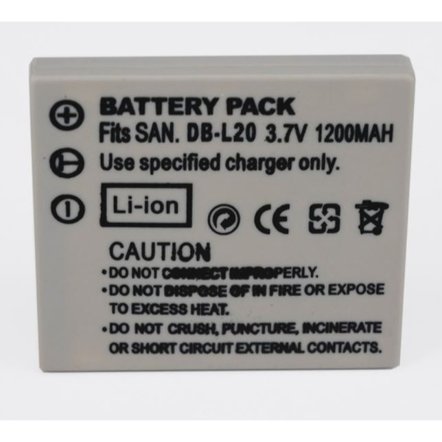 แบตกล้อง-sanyo-db-l20-1200mah-สำหรับ-sanyo-xacti-dmx-cg6-p-dmx-c6-ex-dsc-e6-vpc-j4