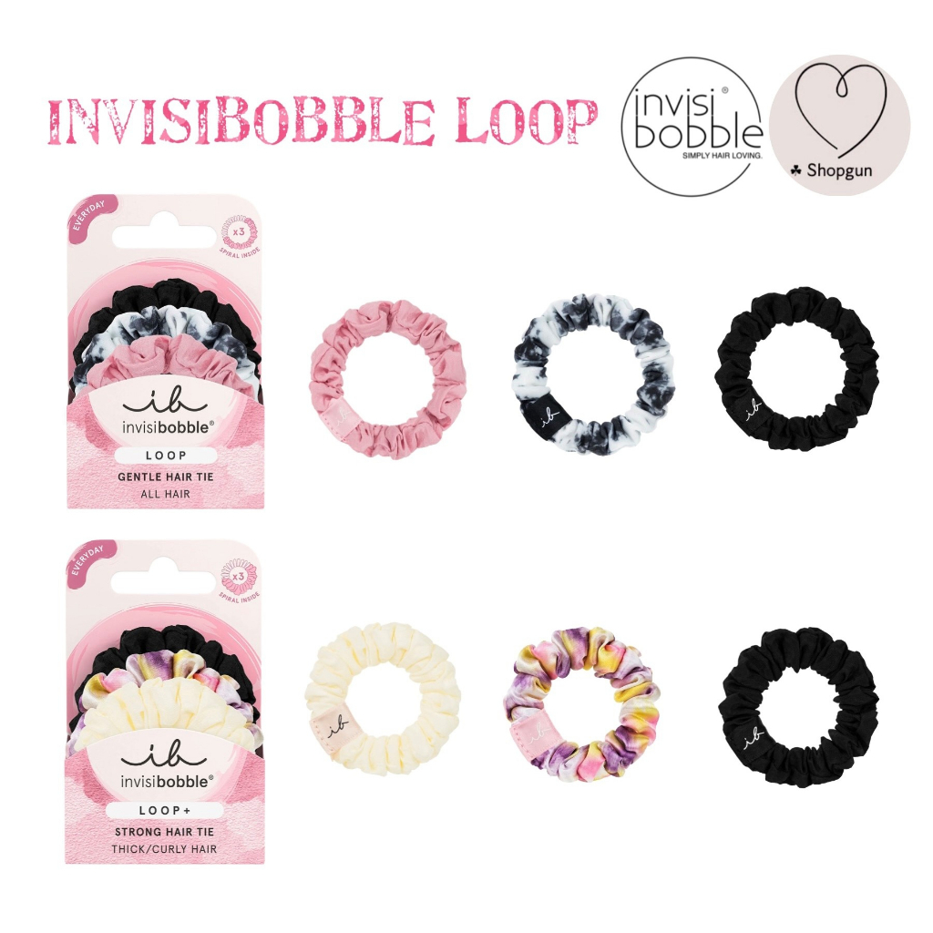 พร้อมส่ง ใหม่ ยางมัดผม invisibobble Loop Loop+ Be Gentle และ Be Strong ...