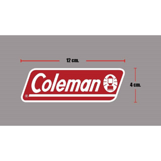 sticker pvc Coleman ใหญ่ สติกเกอร์แคมปิ้ง งานออฟเซ็ทแท้ pvc กันน้ำ กันแดด