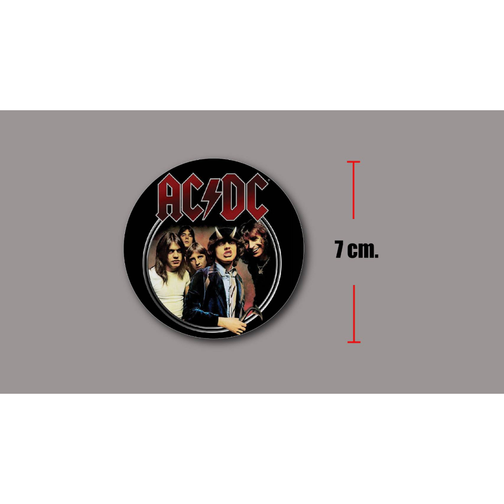 sticker pvc ac dc สติกเกอร์ เอซี ดีซี งานออฟเซ็ทแท้ pvc กันน้ำ กันแดด ...