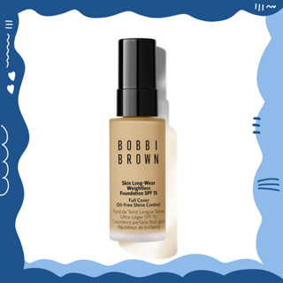 🚨 แท้100% Bobbi Brown MINI SKIN LONG-WEAR WEIGHTLESS FOUNDATION SPF 15 PA++ FULL COVER OIL-FREE SHINE CONTROL รองพื้น