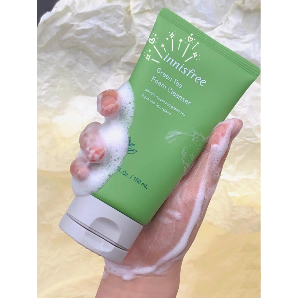 อินนิสฟรี-กรีนที-โฟม-คลีนเซอร์-150-มล-innisfree-green-tea-foam-cleanser-150ml