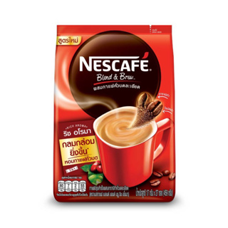 ภาพหน้าปกสินค้า(BBF 04/06/2023)NESCAFÉ Blend & Brew Instant Coffee 3in1 ริช อโรมา เนสกาแฟ เบลนด์ แอนด์ บรู 3อิน1 แบบถุง 27 ซอง พร้อมส่ง ที่เกี่ยวข้อง