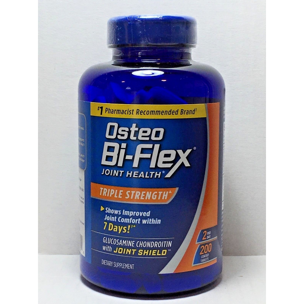 ขวดใหญ่ 200 เม็ด Osteo Bi Flex Joint Health Triple strength Glucosamine