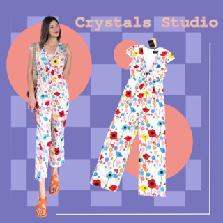จั้มสูทสีสดใส ชุดใส่ไปเที่ยว งานป้าย Crystal