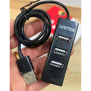 ฮับยูเอสบี 2.0 จำนวน 4ช่อง ของแท้ UNITEK HUB 4 Ports USB 2.0 Hub (80cm Cable) รุ่น Y-2140 / Y-2146