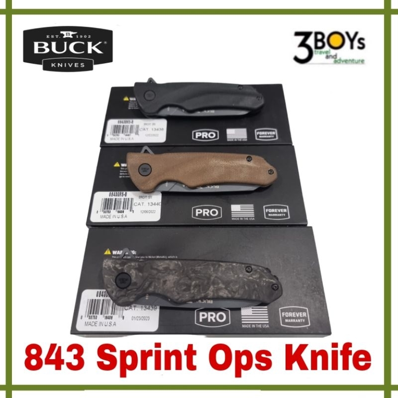 มีด-buck-รุ่น-843-sprint-ops-knife-เป็นมีดระบบ-flipper-เปิดได้ด้วยมือเดียว-ใบมีดเคลือบ-cerakote-สีดำ-ผลิต-อเมริกา