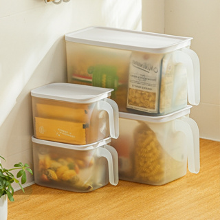 กล่องถนอมอาหาร กล่องเก็บอาหารมีฝาปิด กล่องเก็บของในครัว กล่องเก็บอาหารแบบมีด้ามจับ กันความชื้น มี 3 ขนาด alizmart