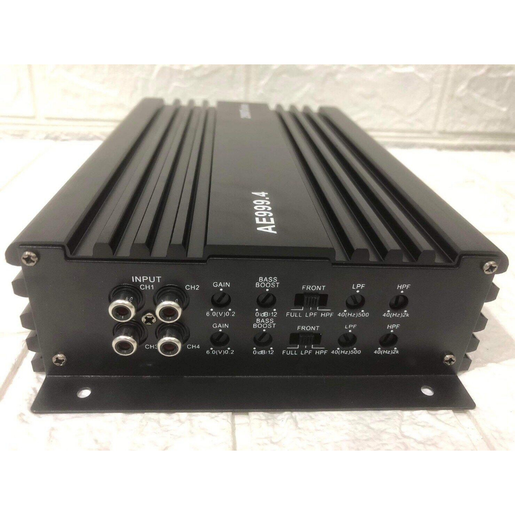 4CH AE-999.4 2900W พาวเวอร์แอมป์ คลาส D 4แชลแนล 2900w Turbo รุ่น AE999 ...