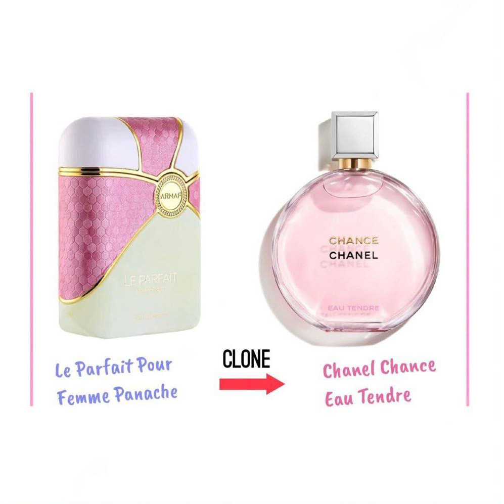 น้ำหอม Armaf Le Parfait Pour Femme Panache edp 100ml Dupe chanel chance eau tendre edp Shopee
