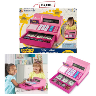 Learning Resources Pretend &amp; Play Calculator Cash Register สีชมพู