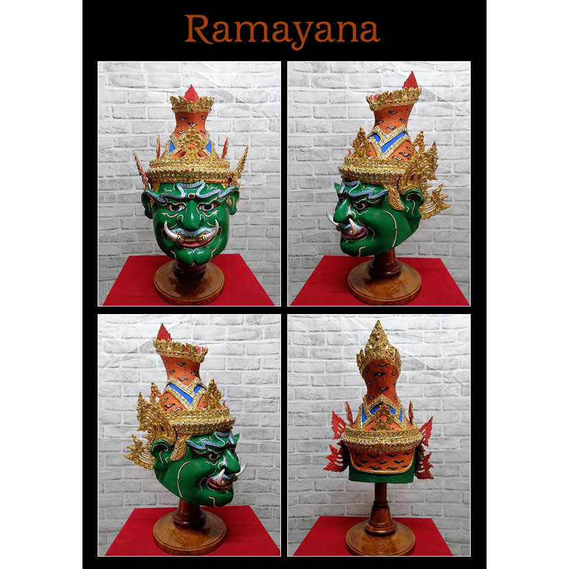 หัวโขน-รามเกียรติ์-ramayana-ban-ruk-rishi-vishnu-head-statue-ปู่ฤาษีเพชรฉลูกัณฑ์-1-1-wearable