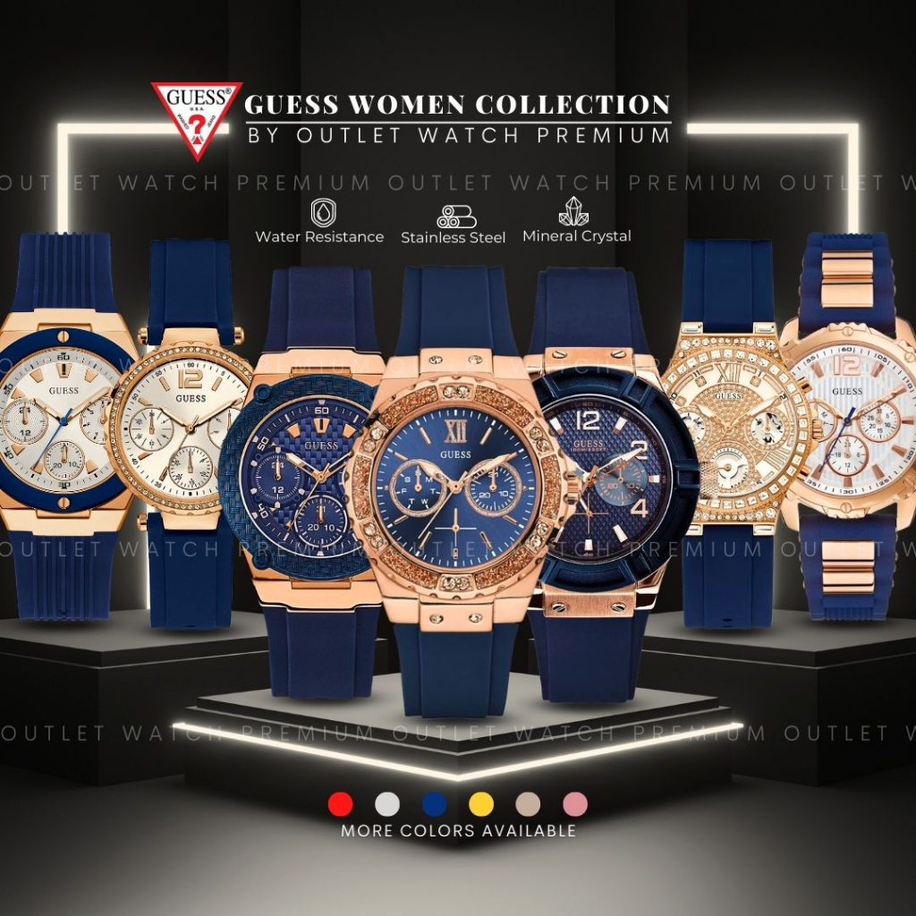 รูปภาพสินค้าแรกของOUTLET WATCH นาฬิกา Guess OWG327 นาฬิกาข้อมือผู้หญิง นาฬิกาผู้ชาย แบรนด์เนม Brandname Guess Watch รุ่น W1029L2