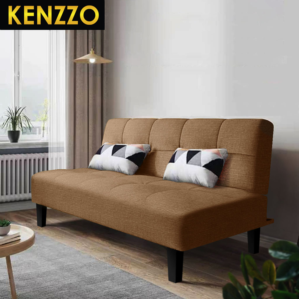 พร้อมส่ง-kenzzo-โซฟา-โซฟาผ้าแคนวาส-ปรับนอนได้-3-ระดับ-ทูอินวัน-olly-foldable-sofa-bed
