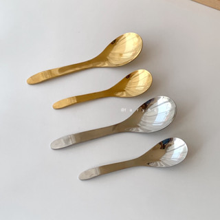 ช้อนเกาหลี ช้อนซุป ช้อนกลาง ช้อนทานขนม ช้อนแสตนเลส korean spoon | faryheyz