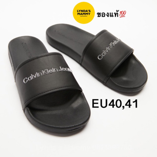 พร้อมส่ง รองเท้าแตะ Calvin Klein Slides ของแท้