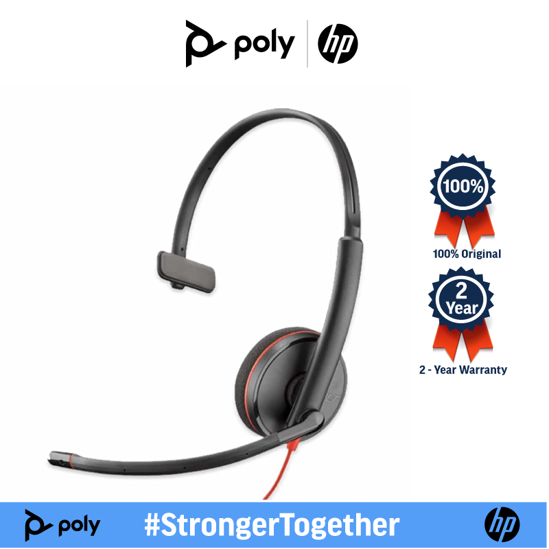POLY PLANTRONICS Blackwire C3210 USB-A หูฟังแบบมีสาย หูฟังคอลเซ็นเตอร์ ...