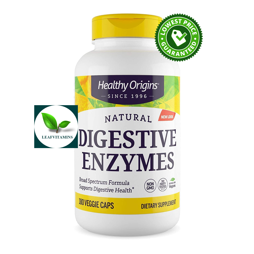 Healthy Origins Digestive Enzymes (NEC) Broad Spectrum / 180 Veg Caps ...