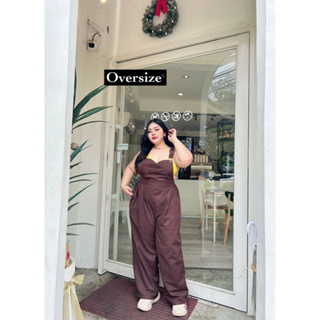 🎈Plussize เอี๊ยมคนอ้วน🎈 Freesize เอว36-48