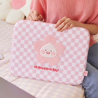 ( พร้อมส่ง ) Kakaofriends Apeach Laptop pouch กระเป๋าโน๊ตบุ๊ค 15 นิ้ว