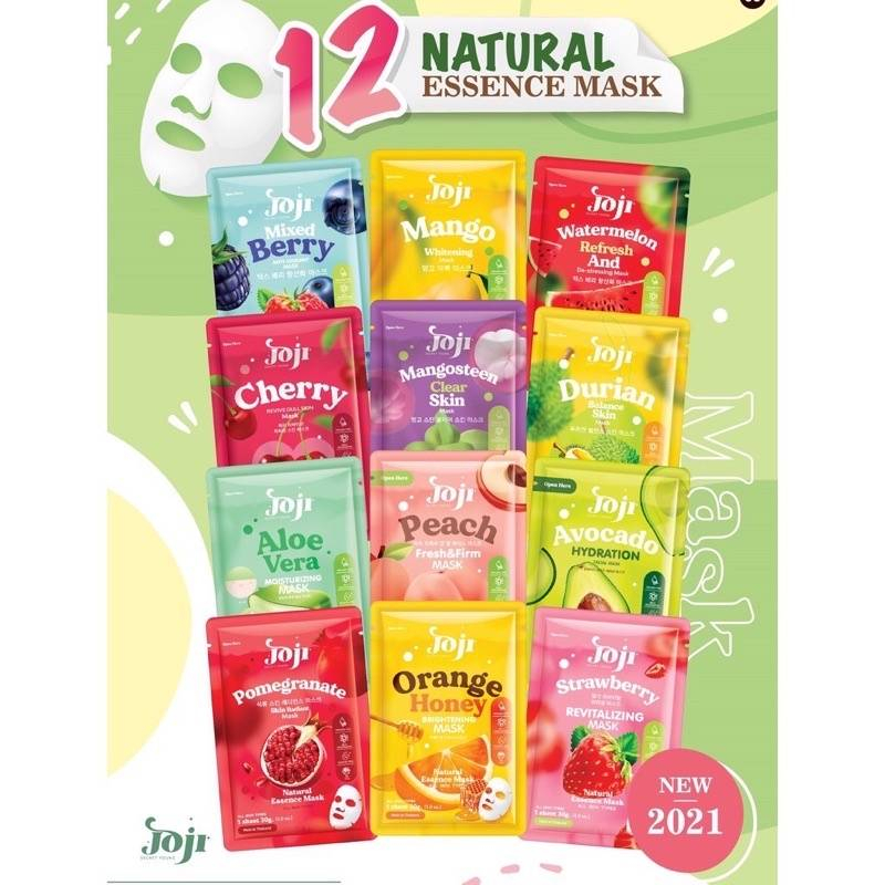 กล่องx10แผ่น-joji-natural-essence-mask-all-skin-types-โจจิ-มาส์ก