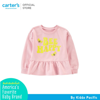 CARTERS PULLOVER PINK  คาร์เตอร์เสื้อยืดแขนยาวเด็กผู้หญิง สีชมพู พิมลาย L10