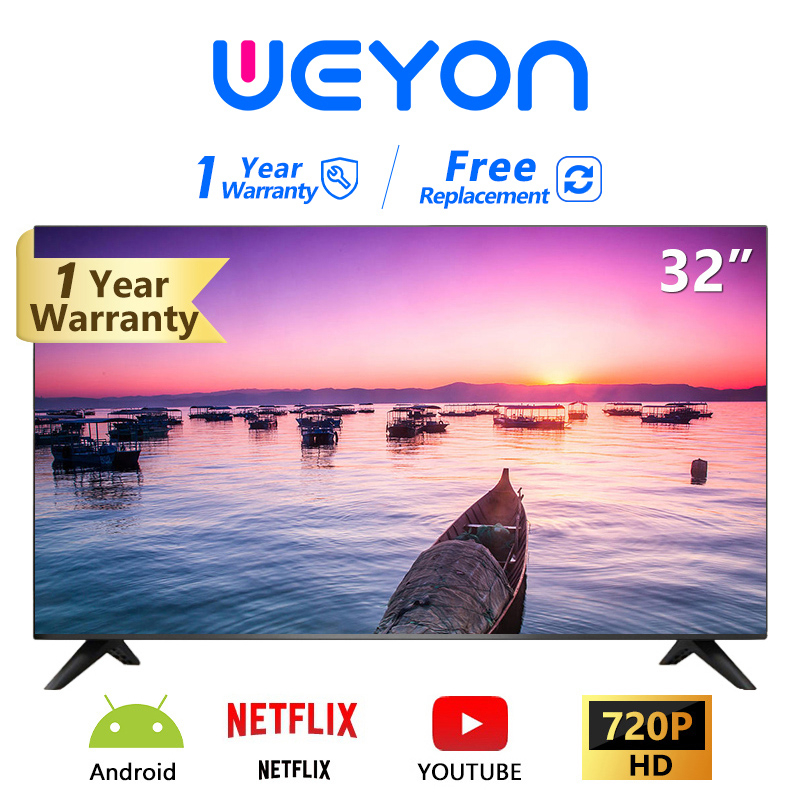 ภาพหน้าปกสินค้าสมาร์ททีวี WEYON smart TV 32 นิ้ว FHD LED ทีวี โทรทัศน์ (รุ่น W-32wifi) Wifi/Youtube/Netflix ระบบ Android 9.0 จากร้าน gtsuperstore บน Shopee
