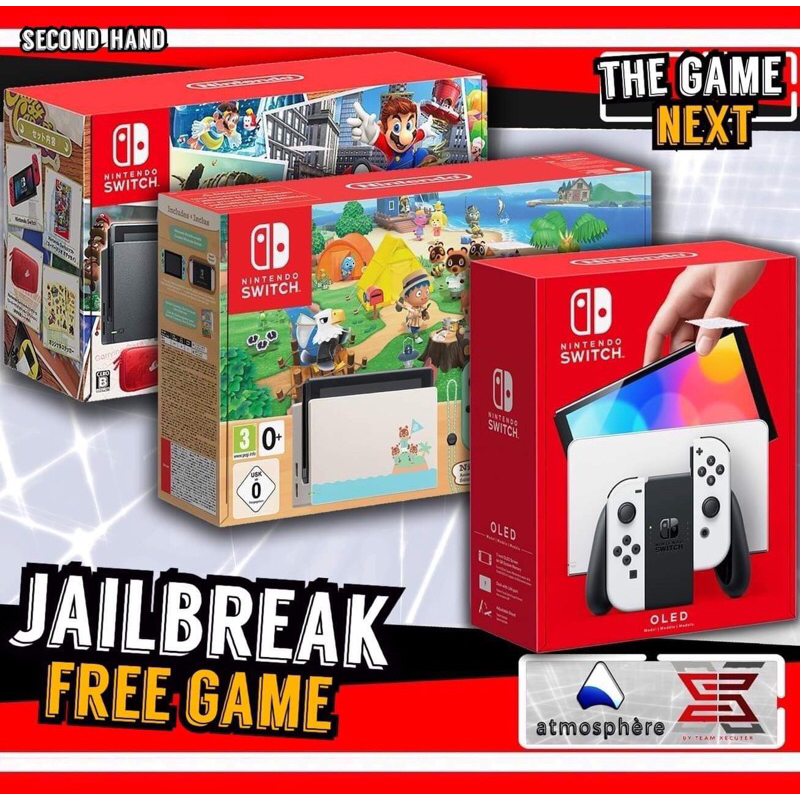 ภาพหน้าปกสินค้าNintendo Switch มือสอง Jailbreak เเปลง เกมได้ทุกเกม (ประกันสินค้า) อุปกรณ์ ครบกล่อง (มือสอง)สินค้า(มือ2)