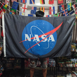 &lt;ส่งฟรี!!&gt; ธง Nasa นาซ่า พร้อมส่งร้านคนไทย