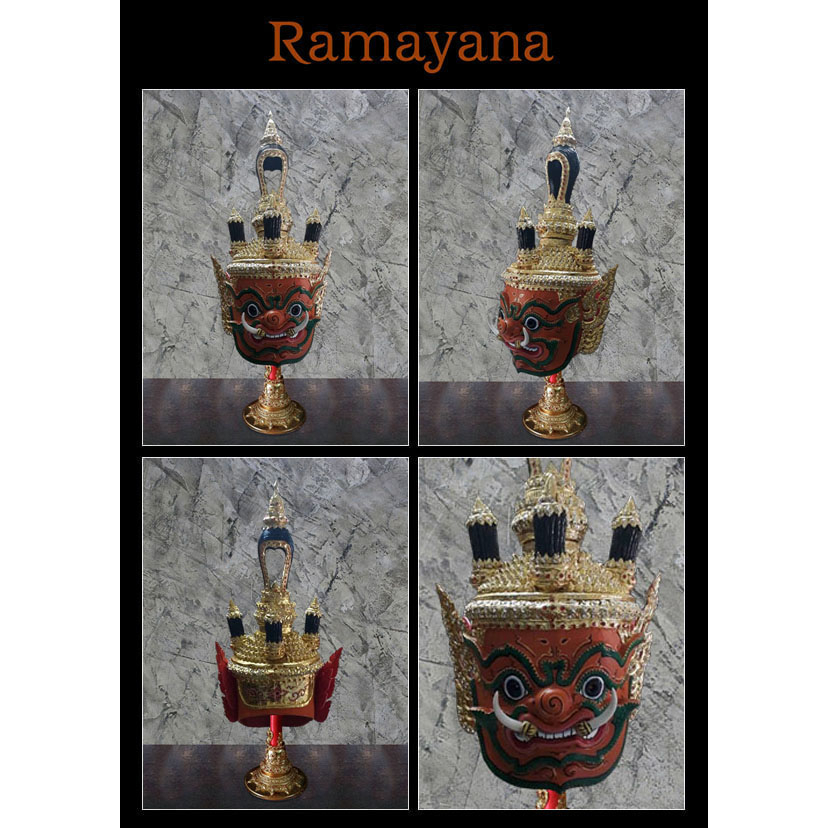 หัวโขน-รามเกียรติ์-ramayana-ban-ruk-surasa-head-statue-อากาศตะไล-1-1-wearable