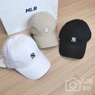 MLB Basic Wappen Ball Cap -NY หมวกแก๊ป โลโก้นูนมีขอบ